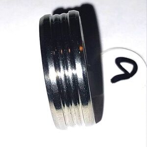 Stainless steel wide band hypoallergenic nickel free Men's ring sz 9
